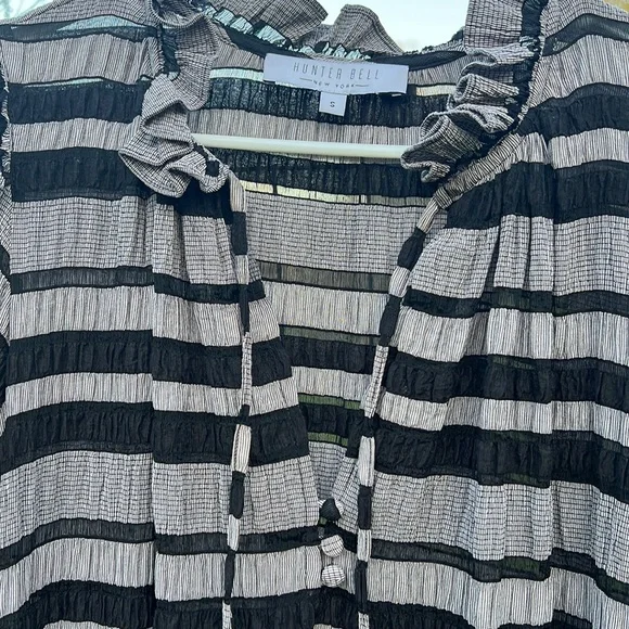 Hunter Bell NYC Matthews Dress Black Stripe - Picture 4 of 9